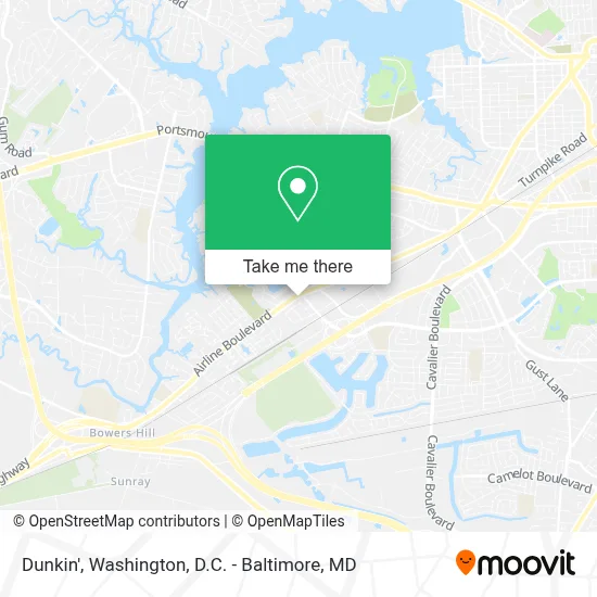 Dunkin' map