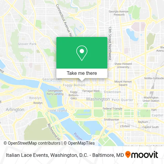 Italian Lace Events map