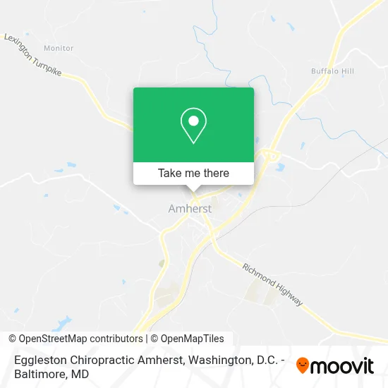 Eggleston Chiropractic Amherst map