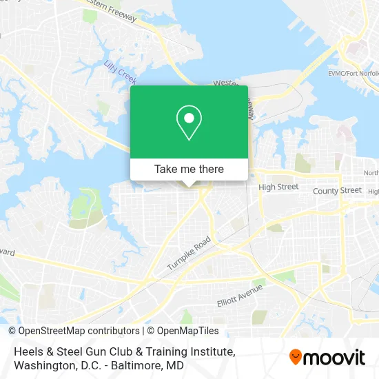 Heels & Steel Gun Club & Training Institute map