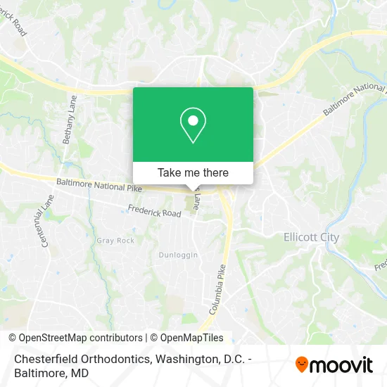 Chesterfield Orthodontics map