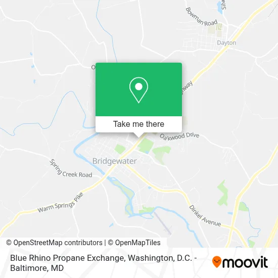 Blue Rhino Propane Exchange map