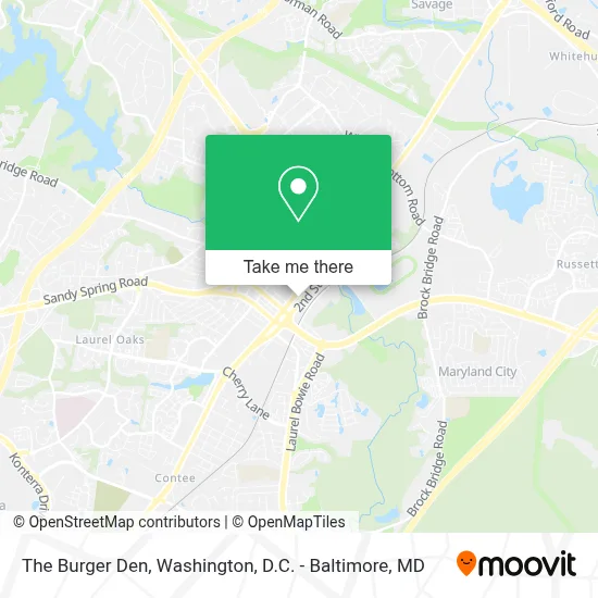The Burger Den map