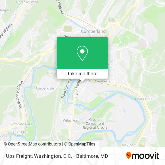 Ups Freight map