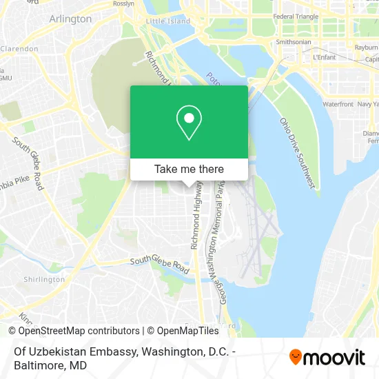 Of Uzbekistan Embassy map