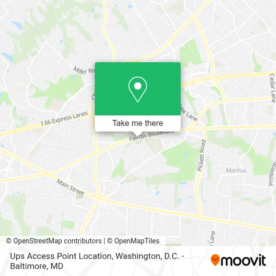 Ups Access Point Location map