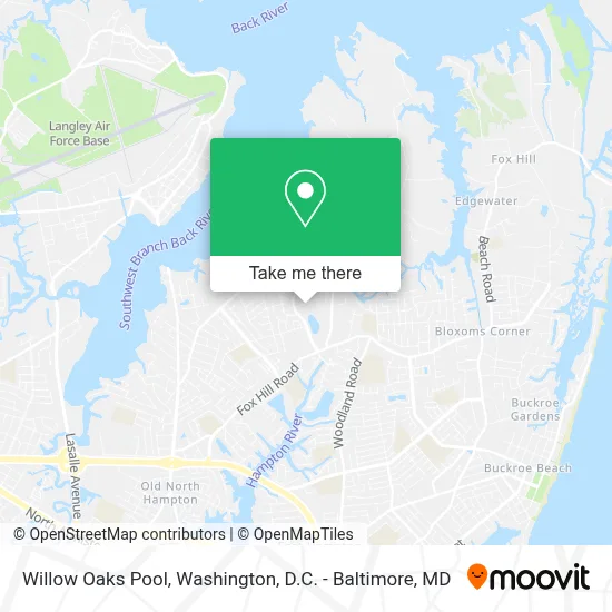 Willow Oaks Pool map