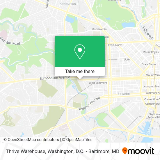 Thrive Warehouse map