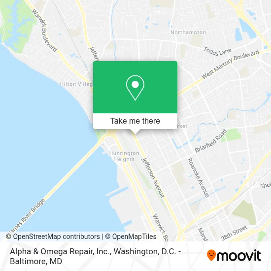 Alpha & Omega Repair, Inc. map