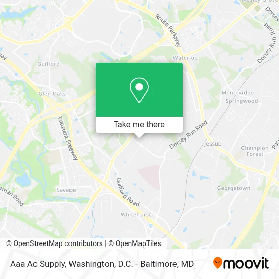 Aaa Ac Supply map