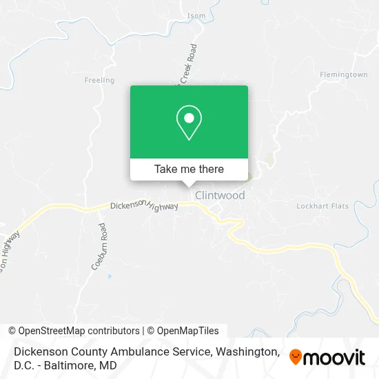 Dickenson County Ambulance Service map