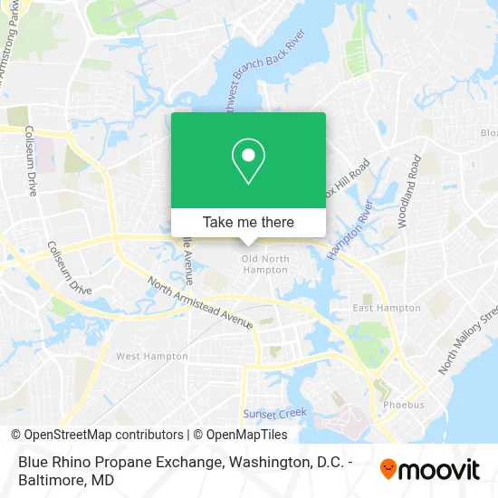 Blue Rhino Propane Exchange map