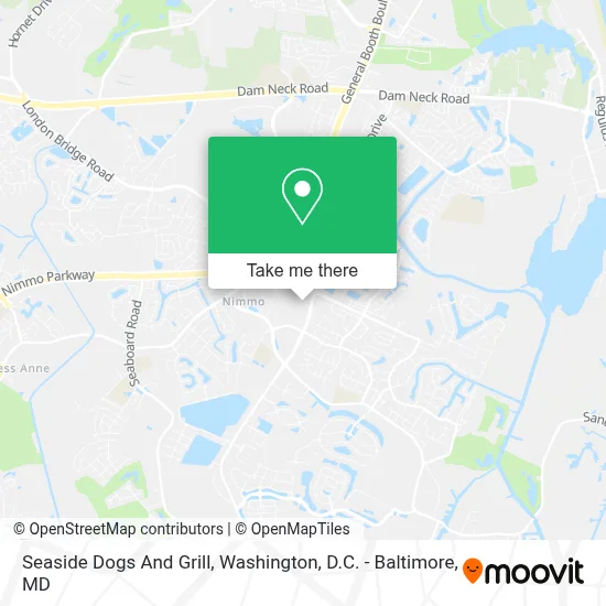 Seaside Dogs And Grill map