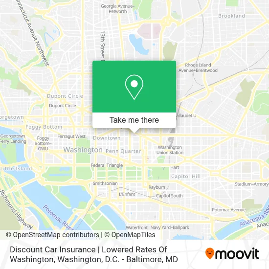 Discount Car Insurance | Lowered Rates Of Washington map