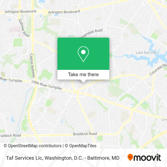 Taf Services Llc map