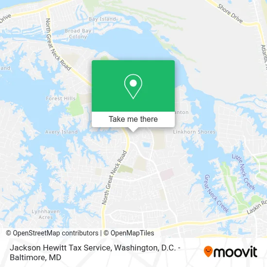 Jackson Hewitt Tax Service map