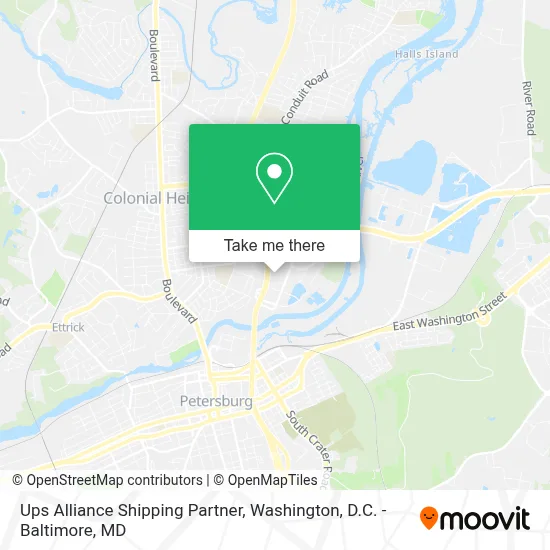 Ups Alliance Shipping Partner map