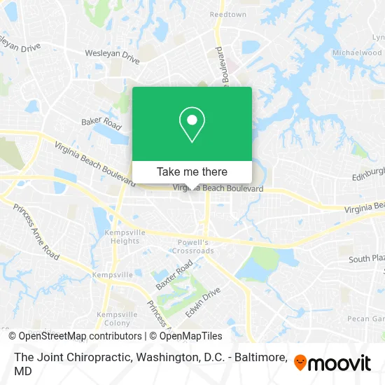 The Joint Chiropractic map