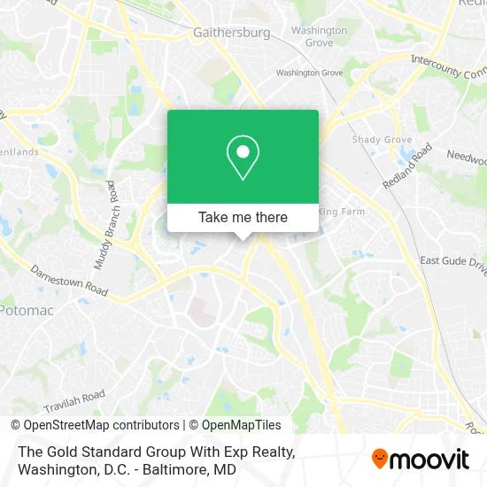 The Gold Standard Group With Exp Realty map
