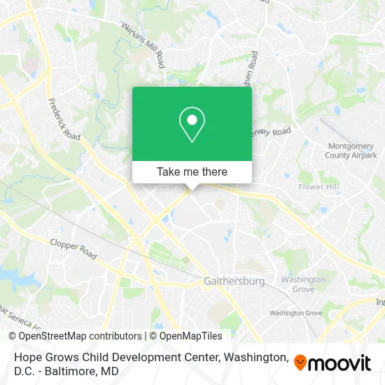 Hope Grows Child Development Center map