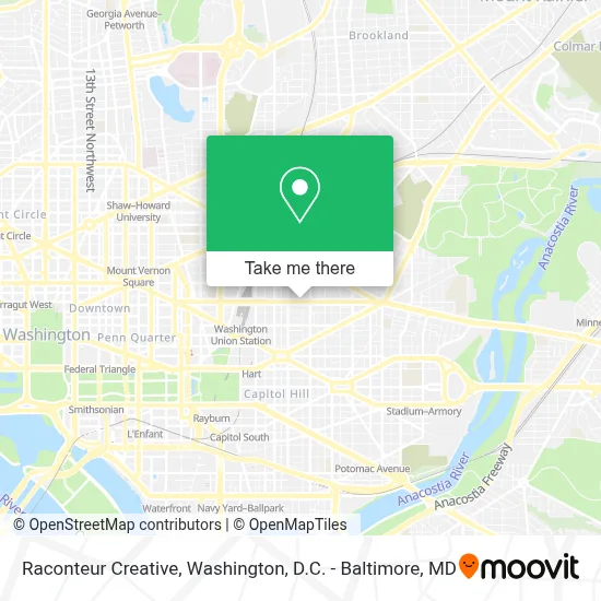 Raconteur Creative map