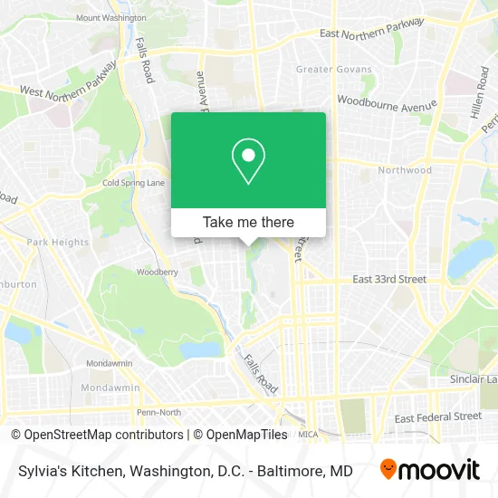Sylvia's Kitchen map