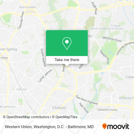 Western Union map