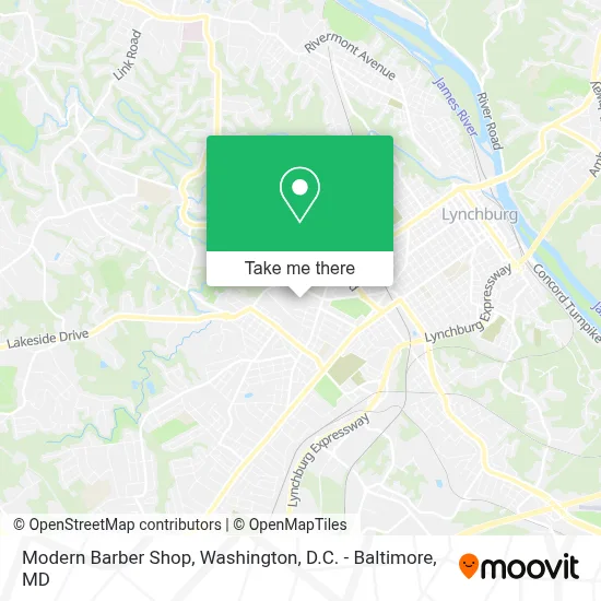 Modern Barber Shop map