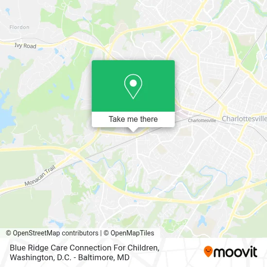 Blue Ridge Care Connection For Children map
