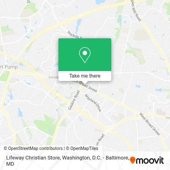 Lifeway Christian Store map