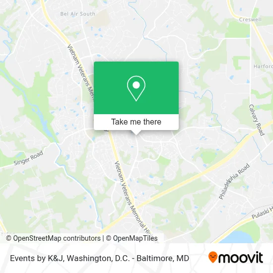 Events by K&J map