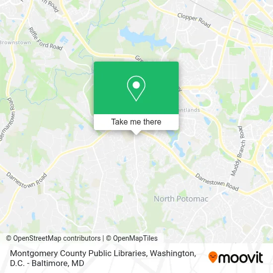 Montgomery County Public Libraries map