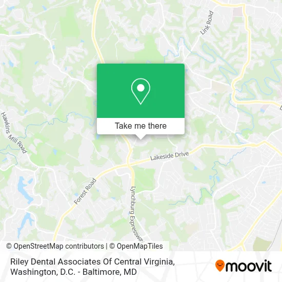 Riley Dental Associates Of Central Virginia map