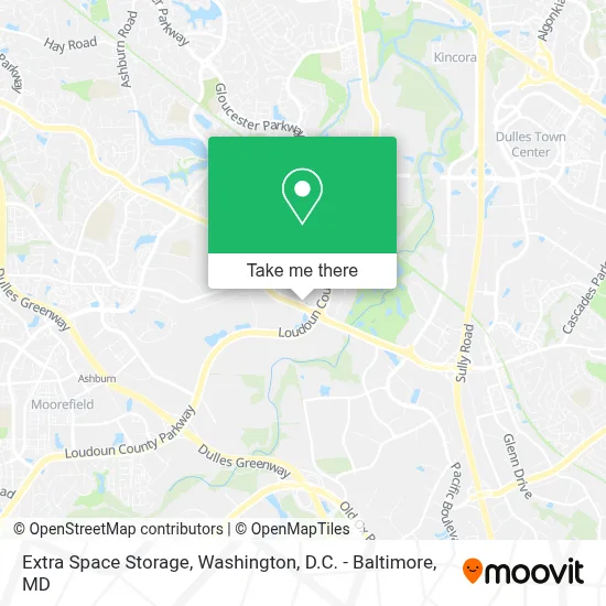 Extra Space Storage map