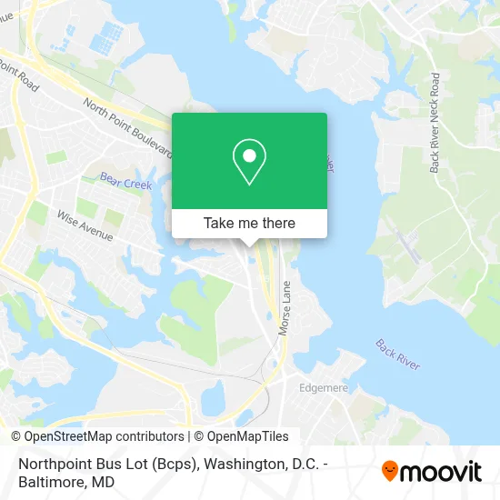 Northpoint Bus Lot (Bcps) map
