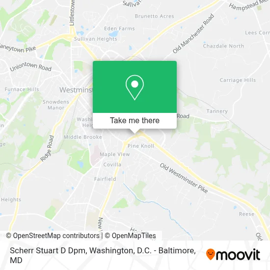 Scherr Stuart D Dpm map