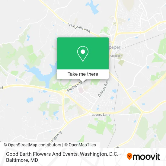 Good Earth Flowers And Events map