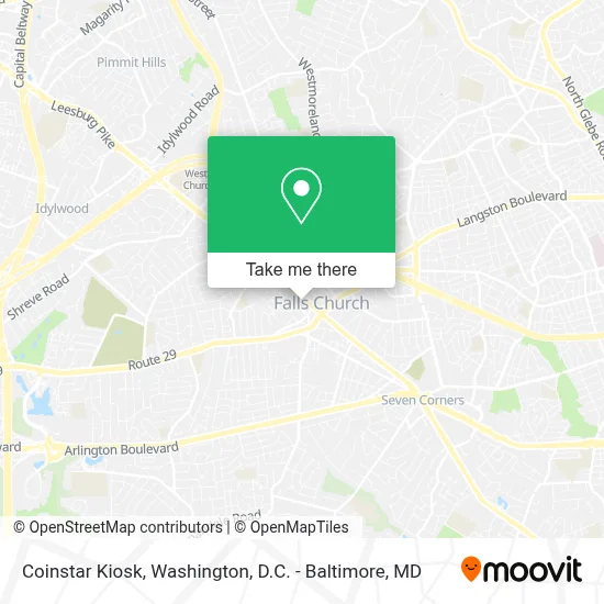 Coinstar Kiosk map