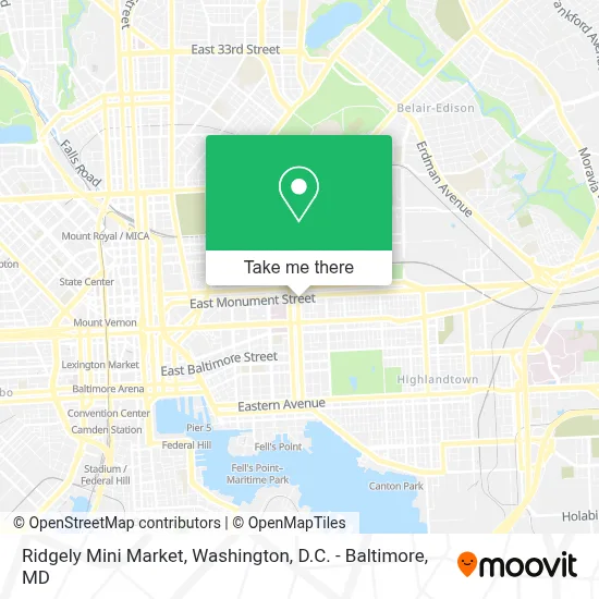Ridgely Mini Market map