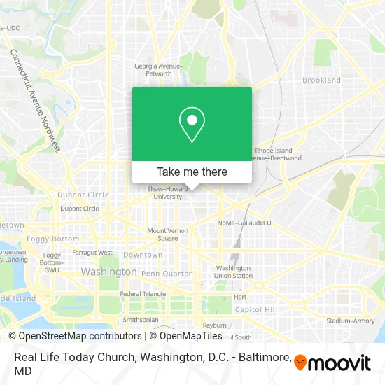 Real Life Today Church map