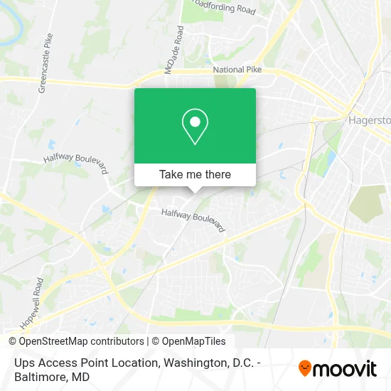 Ups Access Point Location map