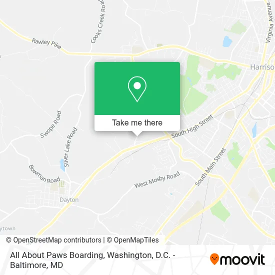 All About Paws Boarding map