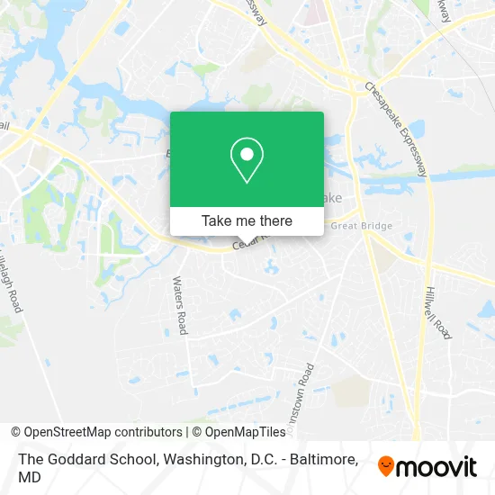 The Goddard School map