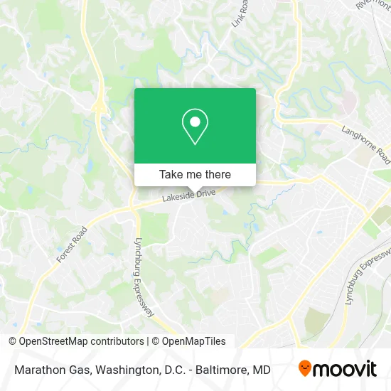 Marathon Gas map