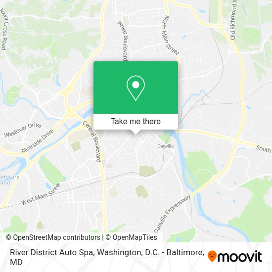River District Auto Spa map