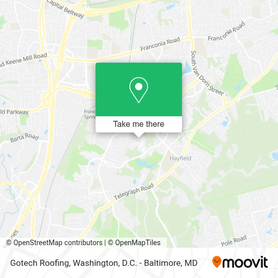 Gotech Roofing map