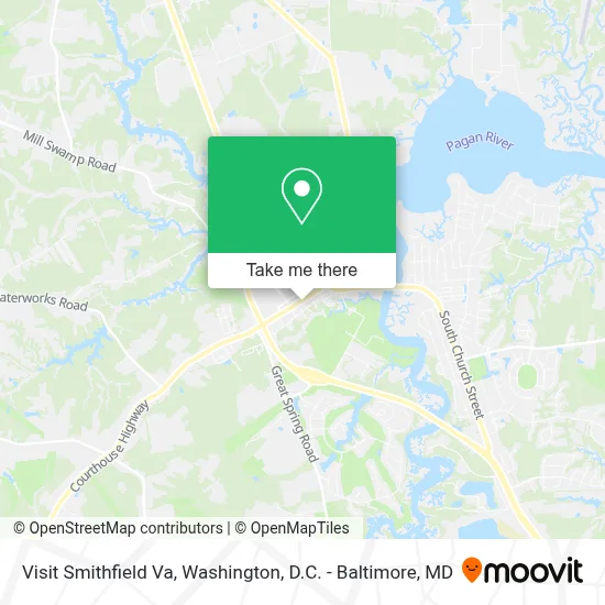 Visit Smithfield Va map