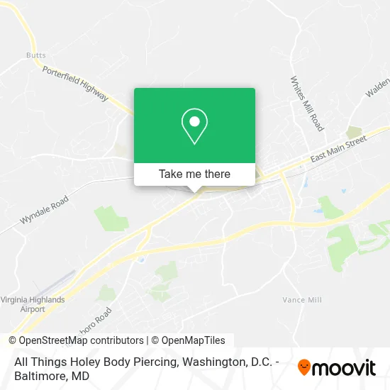 All Things Holey Body Piercing map
