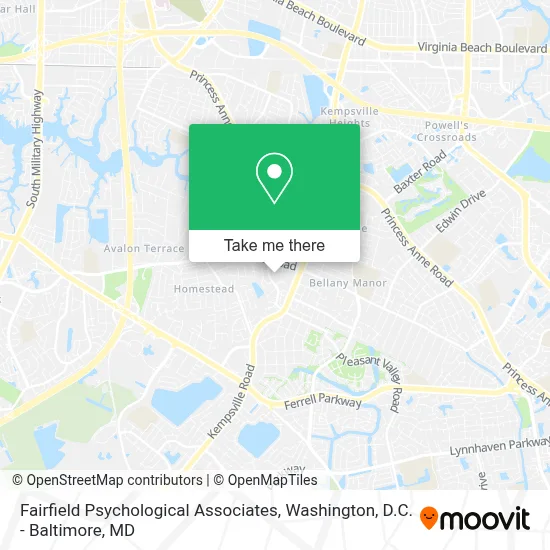 Fairfield Psychological Associates map