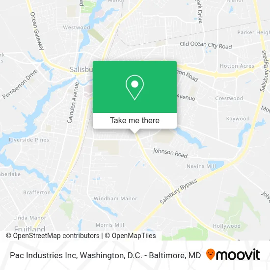 Pac Industries Inc map